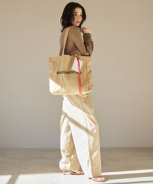 BARNYARDSTORM（バンヤードストーム）の「BARNYARDSTORM / BY刺繍トート（トートバッグ・レディース・ベージュ/レッド/グリーン/ライトグレー/チャコールグレー/ブラック/レオパード/ゼブラ・FREE）」の19枚目の写真