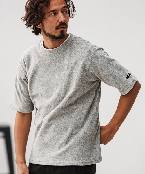 felkod（フィルコッド）の「mt9503- Cotton Pile Cut sew Tシャツ（Tシャツ/カットソー・メンズ・ホワイト/ブラック/トップグレー・L/M/S）」の4枚目の写真