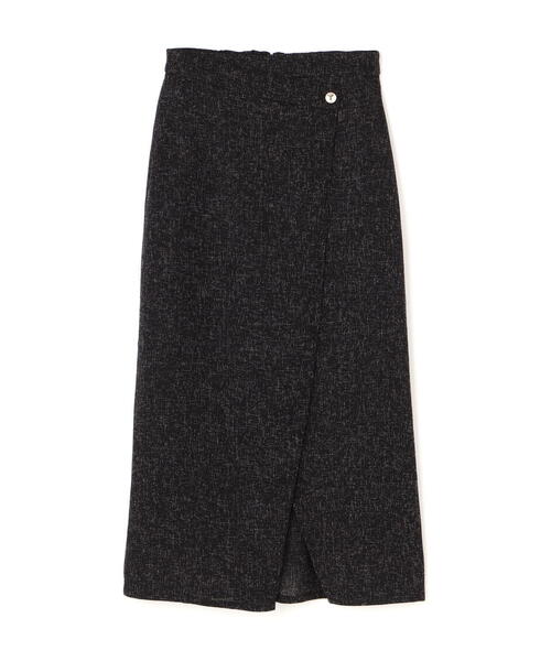 PROPORTION BODY DRESSING（プロポーションボディドレッシング）の「スプリングツイードアシメナロースカート / 1215120309（スカート・レディース・ブラック/グレー/オフホワイト・SMALL/MEDIUM）」の4枚目の写真