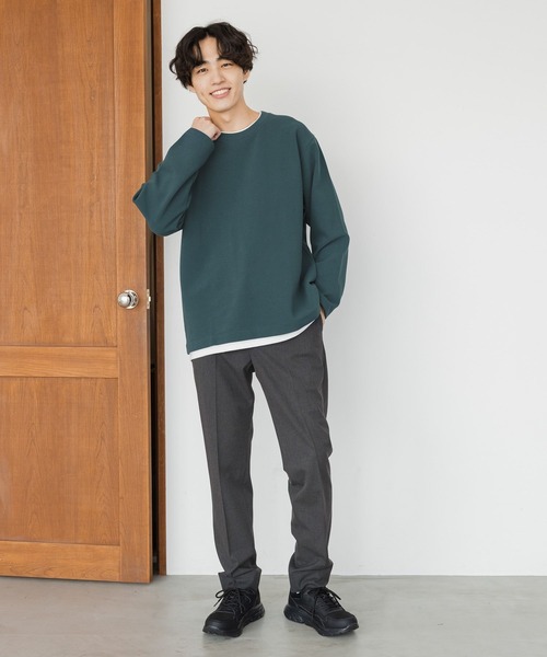 GLOBAL WORK（グローバルワーク）の「アーバンスラックス/丈長め/一部店舗限定/253478（スラックス・メンズ・ブラック/グレー系その他4/ブルー系その他7/ダークブルー/グレー/チャコールグレー・SMALL/LARGE/MEDIUM/X-LARGE）」の22枚目の写真