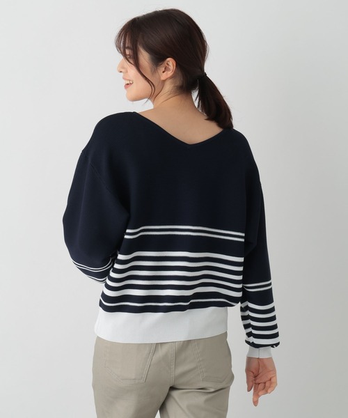 FOUND GOOD（ファウンドグッド）の「14G2WAYドルマンニット（ニット/セーター・レディース・ベージュ/ブラック/ブルー系2/グレー系5/ネイビー・S/L/M）」の18枚目の写真