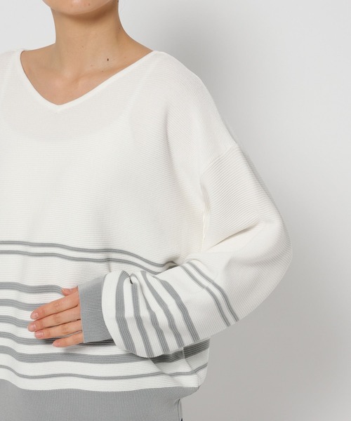 FOUND GOOD（ファウンドグッド）の「14G2WAYドルマンニット（ニット/セーター・レディース・ベージュ/ブラック/ブルー系2/グレー系5/ネイビー・S/L/M）」の11枚目の写真