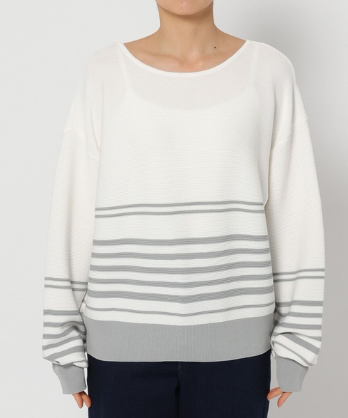 FOUND GOOD（ファウンドグッド）の「14G2WAYドルマンニット（ニット/セーター・レディース・ベージュ/ブラック/ブルー系2/グレー系5/ネイビー・S/L/M）」の15枚目の写真