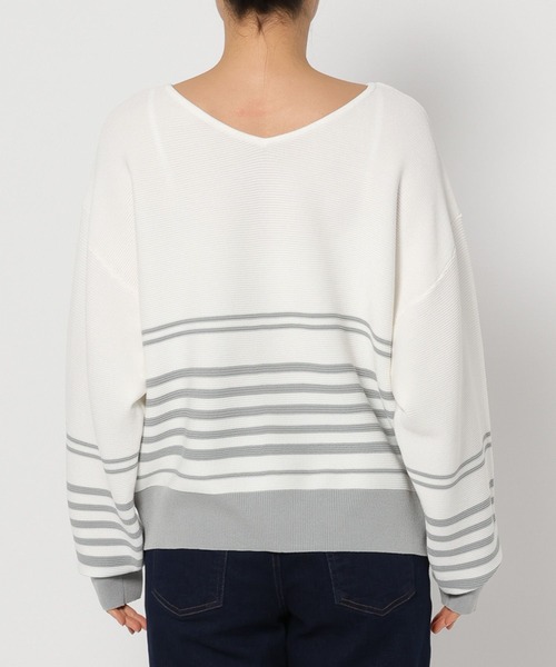 FOUND GOOD（ファウンドグッド）の「14G2WAYドルマンニット（ニット/セーター・レディース・ベージュ/ブラック/ブルー系2/グレー系5/ネイビー・S/L/M）」の16枚目の写真