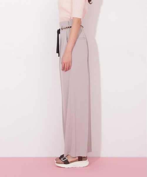 すぐ届く可愛い[JILL by JILL]チェーンリボンベルトワイドパンツ チェーンリボンベルト付きワイドパンツ | JILL by JILL STUART