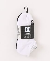 DC（ディーシー）の「DC/ディーシー キッズ 靴下 SPP DC ANKLE 3PK BOY YSO251612（ソックス/靴下・キッズ）」