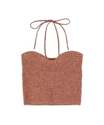 CLANE/クラネ/HEATHER COTTON KNIT TUBETOP