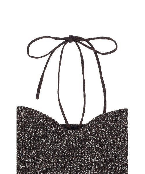 CLANE/クラネ/HEATHER COTTON KNIT TUBETOP（Tシャツ/カットソー