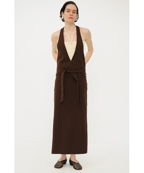 CLANE（クラネ）の「CLANE/クラネ/HEATHER COTTON KNIT TUBETOP（Tシャツ/カットソー・レディース・オレンジ/ブラウン/アイボリー・1）」の22枚目の写真