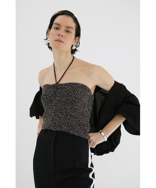HEATHER COTTON KNIT TUBETOP｜TOPS(トップス)｜CLANE OFFICIAL