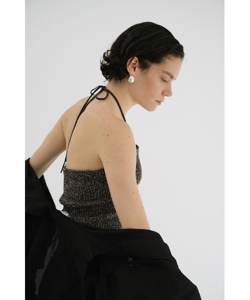 トップス CLANE HEATHER COTTON KNIT TUBETOP セール】HEATHER COTTON KNIT TUBETOP（チューブトップ）｜CLANE