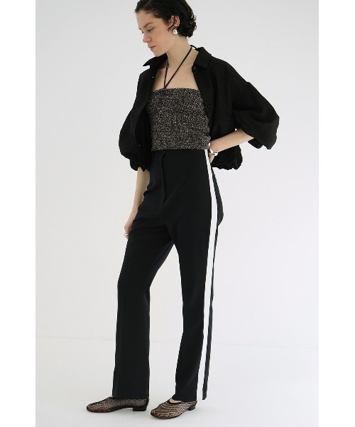 CLANE/クラネ/HEATHER COTTON KNIT TUBETOP（Tシャツ/カットソー