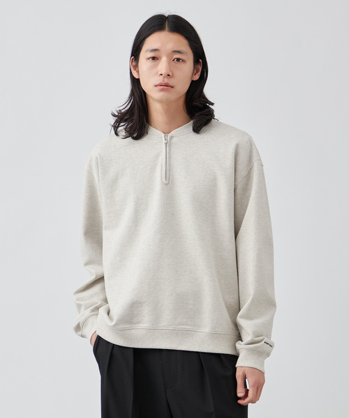 B.C STOCK（ベーセーストック）の「【ANTS & ELEPHANTS】ジップ ヘンリーネックスウェット（スウェット・メンズ・ネイビー/レッド/チャコールグレー・MEDIUM/LARGE）」の5枚目の写真