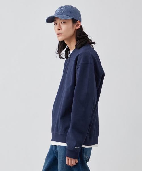 B.C STOCK（ベーセーストック）の「【ANTS & ELEPHANTS】ジップ ヘンリーネックスウェット（スウェット・メンズ・ネイビー/レッド/チャコールグレー・MEDIUM/LARGE）」の10枚目の写真