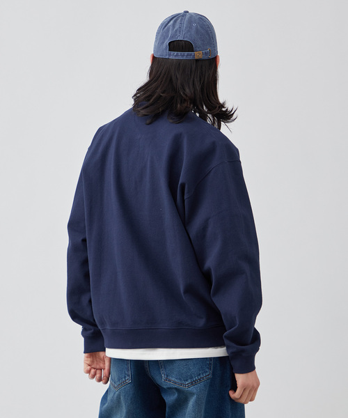 B.C STOCK（ベーセーストック）の「【ANTS & ELEPHANTS】ジップ ヘンリーネックスウェット（スウェット・メンズ・ネイビー/レッド/チャコールグレー・MEDIUM/LARGE）」の11枚目の写真