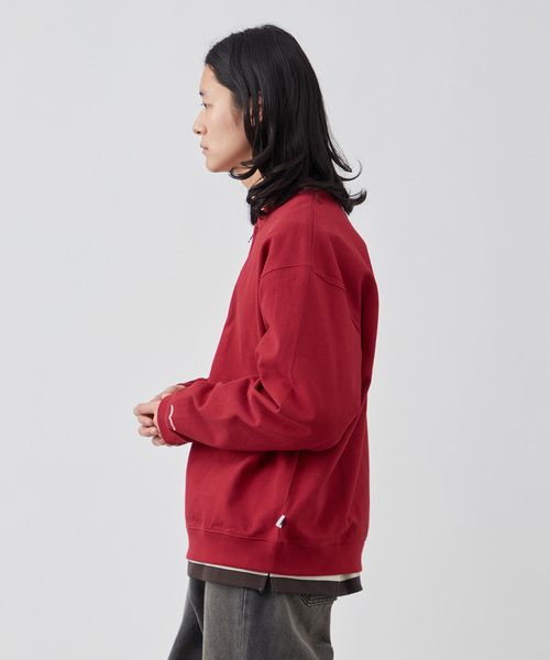 B.C STOCK（ベーセーストック）の「【ANTS & ELEPHANTS】ジップ ヘンリーネックスウェット（スウェット・メンズ・ネイビー/レッド/チャコールグレー・MEDIUM/LARGE）」の14枚目の写真