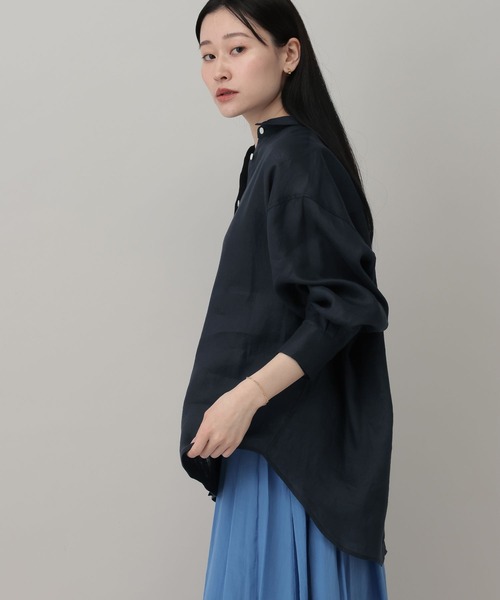 A part by（アパートバイ）の「ルランゼフィールリネンシャツ（シャツ/ブラウス・レディース・ブラウン/ピンク系その他/ライトベージュ/オフホワイト/レッド/ネイビー・FREE）」の20枚目の写真