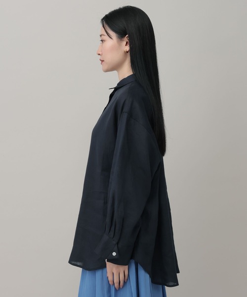 A part by（アパートバイ）の「ルランゼフィールリネンシャツ（シャツ/ブラウス・レディース・ブラウン/ピンク系その他/ライトベージュ/オフホワイト/レッド/ネイビー・FREE）」の21枚目の写真