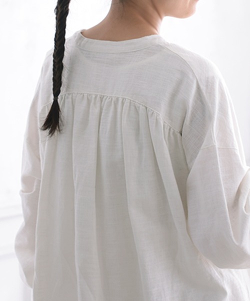 遊びが詰まった白いワンピース（シャツワンピース）｜soulberry