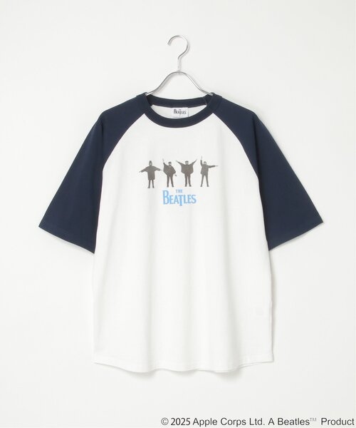 セール】【別注】THE BEATLES ザ ビートルズ HELPラグランT