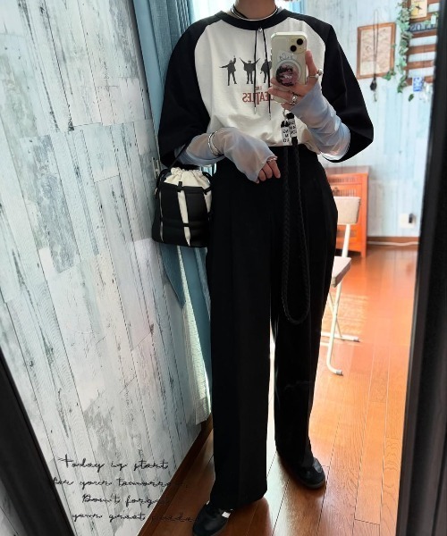 The Beatles(ザビートルズ)の「【別注】THE BEATLES ザ ビートルズ HELPラグランTシャツ(Tシャツ/カットソー・メンズ・オフホワイト/その他2/ネイビー/その他1・M/LL/L)」の13枚目の写真