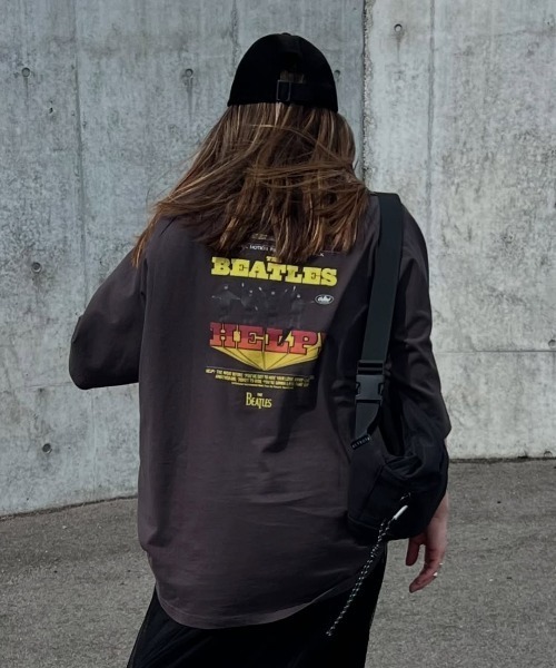 The Beatles(ザビートルズ)の「【別注】THE BEATLES ザ ビートルズ HELPラグランTシャツ(Tシャツ/カットソー・メンズ・オフホワイト/その他2/ネイビー/その他1・M/LL/L)」の17枚目の写真