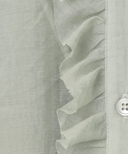 dahl'ia（ダリア）の「【別注】＜dahl'ia＞フリル ブラウス（シャツ/ブラウス・レディース・ダークグレー/ライム・FREE）」の19枚目の写真