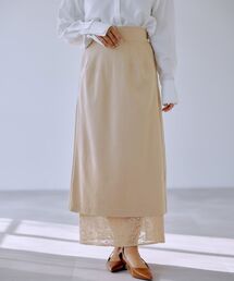 ピーチスキンセパレートレーススカート 【低身長・小柄女性】