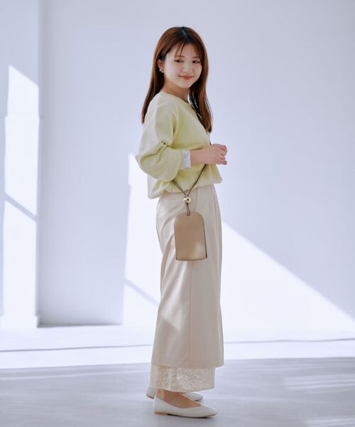 COHINA(コヒナ)の「ピーチスキンセパレートレーススカート 【低身長・小柄女性】(スカート・レディース・ベージュ/ホワイト/ブラック・XS/S)」の9枚目の写真