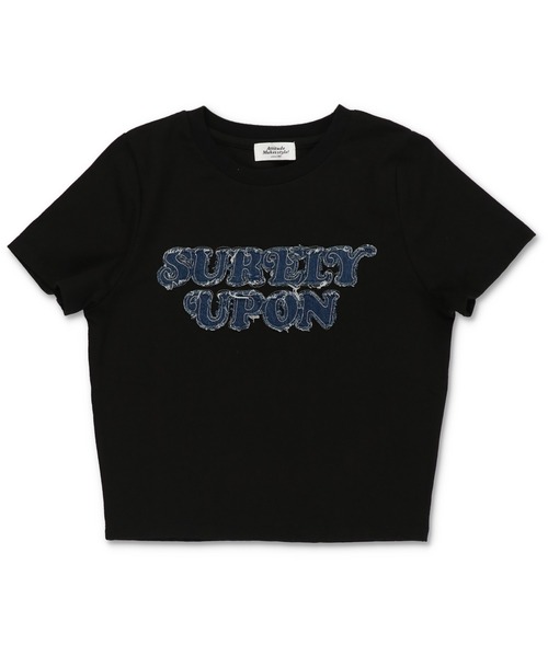 SPINNS（スピンズ）の「半袖ピタTシャツ/デニムワッペン（Tシャツ/カットソー・レディース・カーキ/レッド/オフホワイト/ブラック/ブルー系その他/ホワイト系その他・ONESIZE）」の22枚目の写真