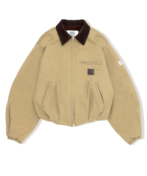 elephant TRIBAL fabrics（エレファントトライバルファブリックス）の「elephant TRIBAL fabrics Puffer Tuck Work Jacket（ブルゾン・メンズ・ブラック/グレー/ベージュ・FREE）」の16枚目の写真