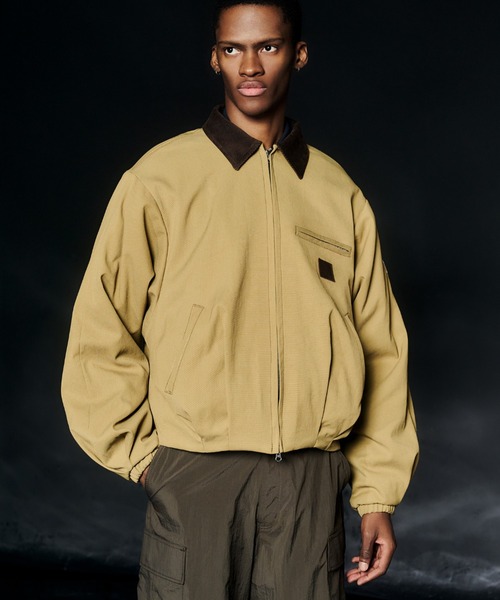 elephant TRIBAL fabrics（エレファントトライバルファブリックス）の「elephant TRIBAL fabrics Puffer Tuck Work Jacket（ブルゾン・メンズ・ブラック/グレー/ベージュ・FREE）」の5枚目の写真