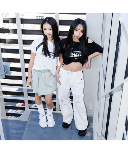 algy(アルジー)の「ゲームワンショル半袖T(Tシャツ/カットソー・キッズ・オフホワイト/サックスブルー/ブラック・MEDIUM/SMALL/X-SMALL/XX-SMALL)」の8枚目の写真