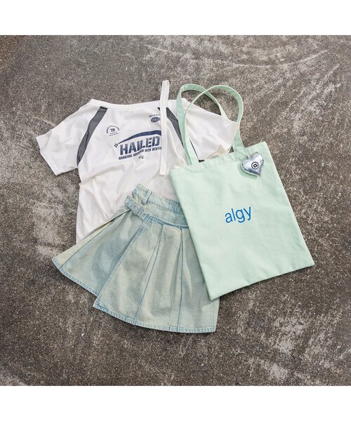 algy(アルジー)の「ゲームワンショル半袖T(Tシャツ/カットソー・キッズ・オフホワイト/サックスブルー/ブラック・MEDIUM/SMALL/X-SMALL/XX-SMALL)」の10枚目の写真