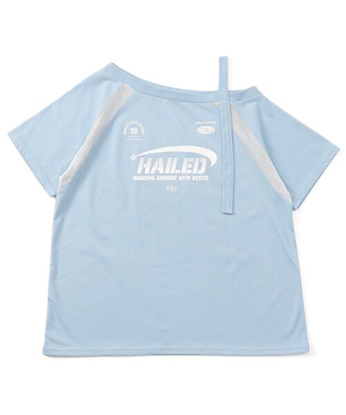 algy(アルジー)の「ゲームワンショル半袖T(Tシャツ/カットソー・キッズ・オフホワイト/サックスブルー/ブラック・MEDIUM/SMALL/X-SMALL/XX-SMALL)」の14枚目の写真