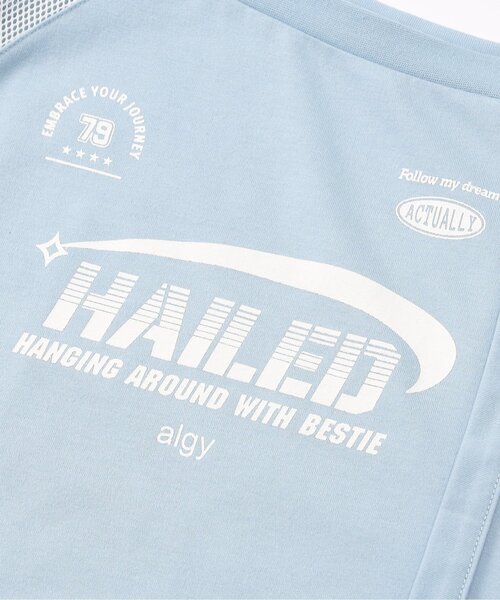 algy(アルジー)の「ゲームワンショル半袖T(Tシャツ/カットソー・キッズ・オフホワイト/サックスブルー/ブラック・MEDIUM/SMALL/X-SMALL/XX-SMALL)」の6枚目の写真