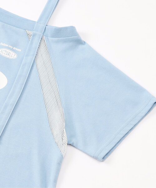 algy(アルジー)の「ゲームワンショル半袖T(Tシャツ/カットソー・キッズ・オフホワイト/サックスブルー/ブラック・MEDIUM/SMALL/X-SMALL/XX-SMALL)」の7枚目の写真