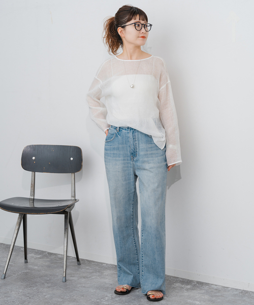 Spick & Span(スピックアンドスパン)の「RED CARD TOKYO / レッドカード トーキョー MANOA(デニムパンツ・レディース・スカイブルー/ブルー・23/24/25/26)」の12枚目の写真