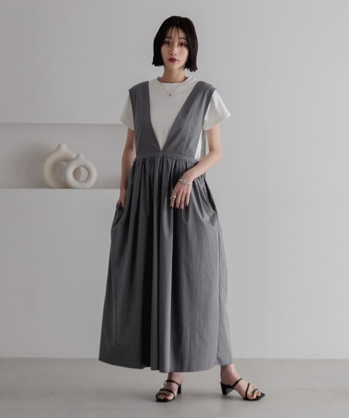 LOWRYS FARM（ローリーズファーム）の「２ＷＡＹシアーキリカエワンピース　289050（ワンピース・レディース・ベージュ/チャコールグレー/ブラック・FREE）」の21枚目の写真