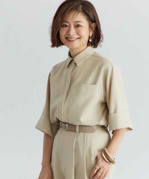 INED（イネド）の「ポンチョ風ブラウス（シャツ/ブラウス）」 - WEAR