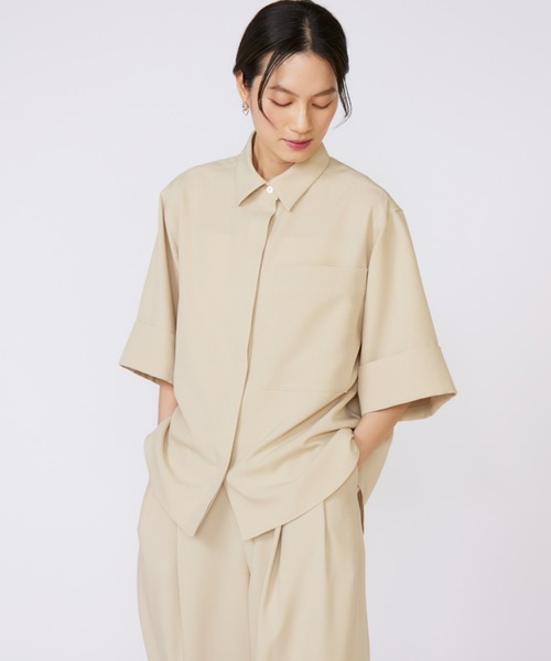 セール】【三尋木奈保コラボ】辛口モードなワイドスリーブシャツ