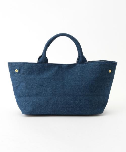 Ray BEAMS(レイビームス)の「Ray BEAMS / パール ボーダー トート(トートバッグ・レディース・ホワイト/インディゴブルー・ONE SIZE)」の11枚目の写真