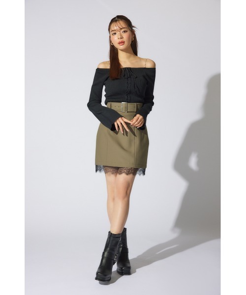 rienda（リエンダ）の「メニーウェイオフショルニットトップス 春服（ニット/セーター・レディース・ブラウン/ホワイト/ライトピンク/ブラック・FREE）」の12枚目の写真