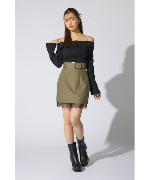 rienda（リエンダ）の「メニーウェイオフショルニットトップス 春服（ニット/セーター・レディース・ブラウン/ホワイト/ライトピンク/ブラック・FREE）」の13枚目の写真