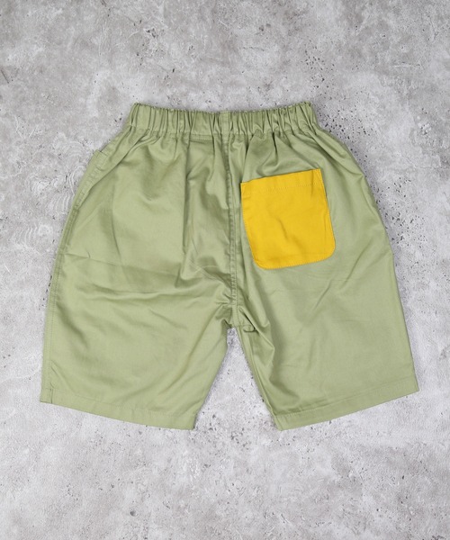DILASH(ディラッシュ)の「トレインワッペンハーフパンツ(チノパンツ・キッズ・マスタード/カーキ・80/90/100/110/120/130)」の3枚目の写真