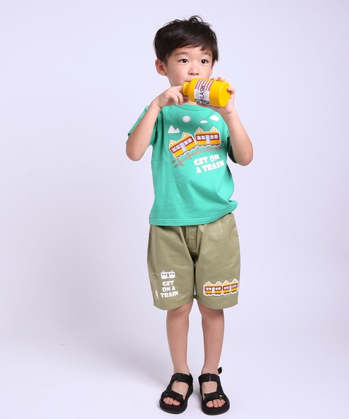 DILASH(ディラッシュ)の「トレインワッペンハーフパンツ(チノパンツ・キッズ・マスタード/カーキ・80/90/100/110/120/130)」の8枚目の写真