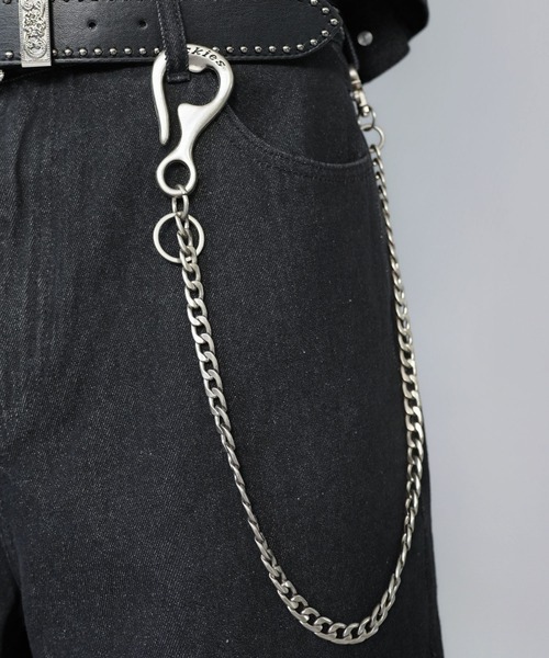 Dickies(ディッキーズ)の「【Dickies/ディッキーズ】ウォレットチェーンロゴ入り/ヴィンテージ風 フック付き/メンズギフトにも◎(ウォレットチェーン・メンズ・シルバー/ゴールド/ブラック・ONESIZE)」の10枚目の写真