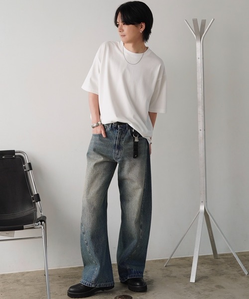 GOLD COMBINATION BOLD METAL BANGLE（バングル/リストバンド）｜WYM