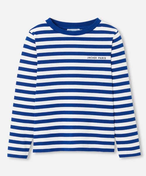 doublet ストライプ柄 長袖Tシャツ Doublet Robot Shoulder ストライプ シャツ | ブルー | FARFETCH JP