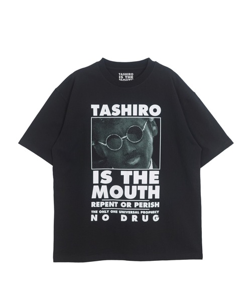 NISHIMOTO IS THE MOUTH（ニシモト イズ ザ マウス）の「S/S TEE | TASHIRO IS THE MOUTH（Tシャツ/カットソー・メンズ・ホワイト/ブラック・MEDIUM/LARGE/X-LARGE）」の2枚目の写真